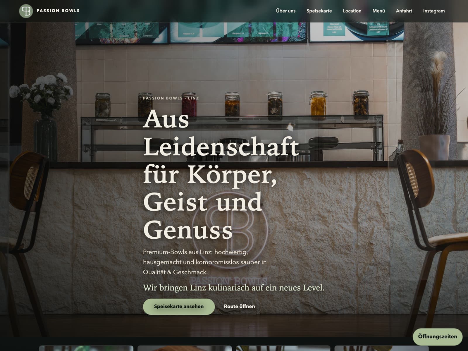 Startseite von Passion Bowls Linz